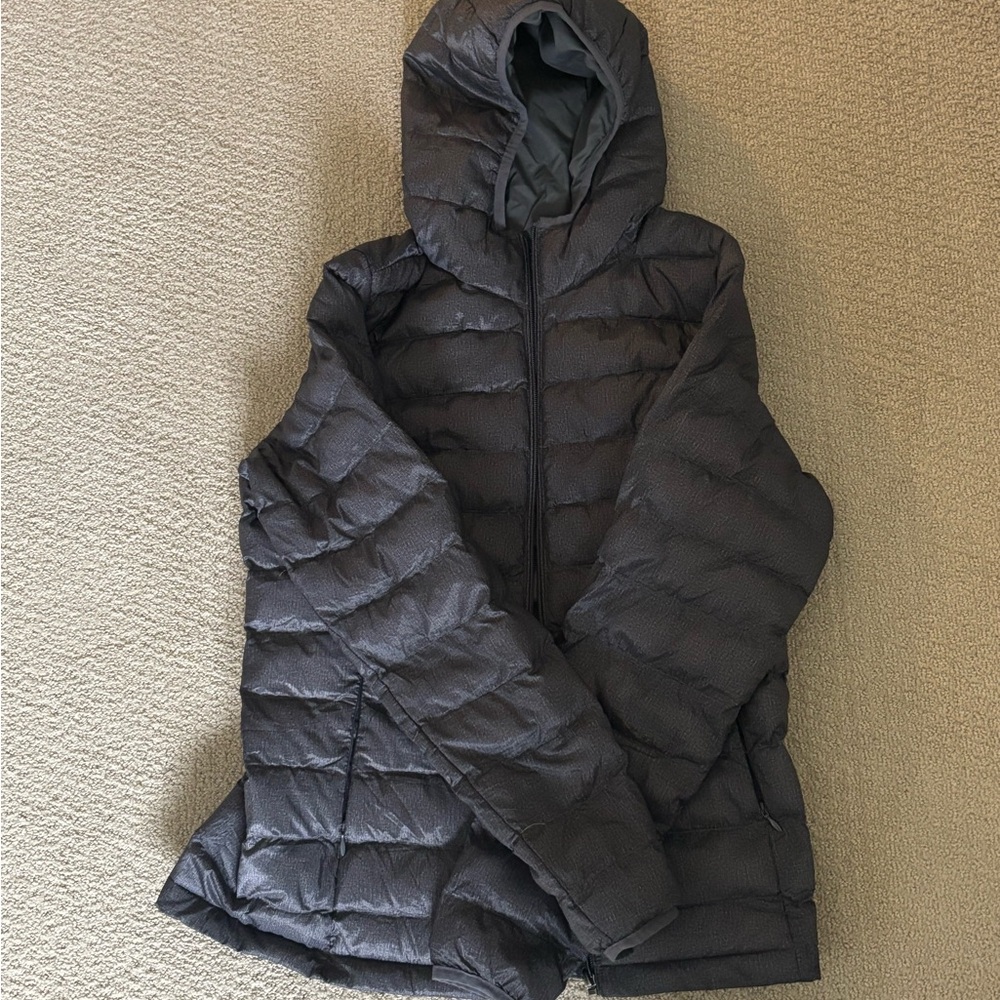 Amazon Essentials Charcoal Puffer Jacket - image 1